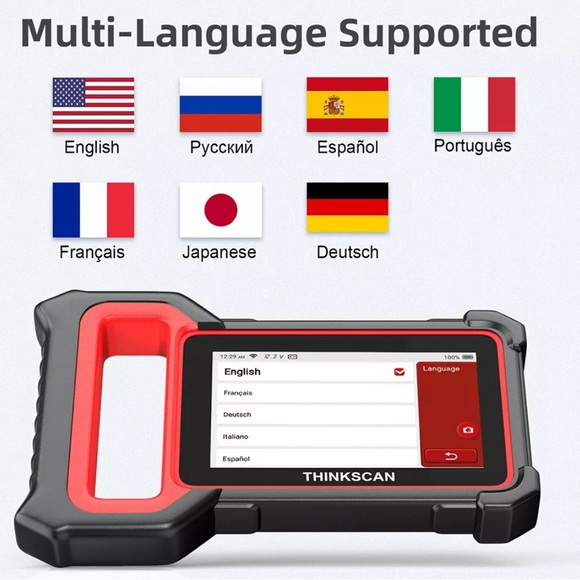 ThinkScan Plus S7 OBD2 Scanner Auto Diagnostic ABS IMMO TPMS Reset Code Reader - Picture 7 of 10